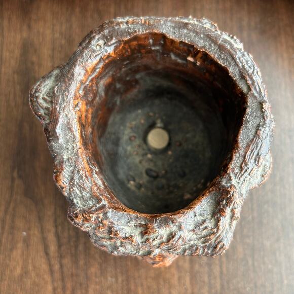 Vintage Matchless Candle Holder Sculpted Clay Tree Face 1975 Jason Christoble - Picture 5 of 8